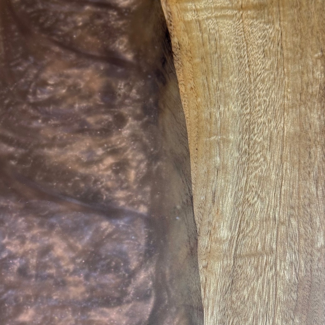 クスレジンリバーテーブル(ブラウン)[1700-800]