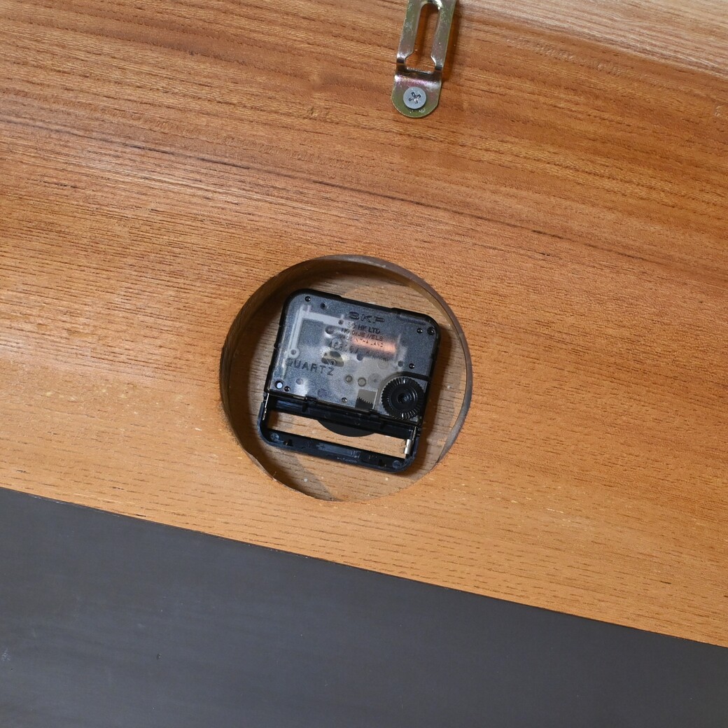 レジンウォールクロック(ケヤキ×ブラック)